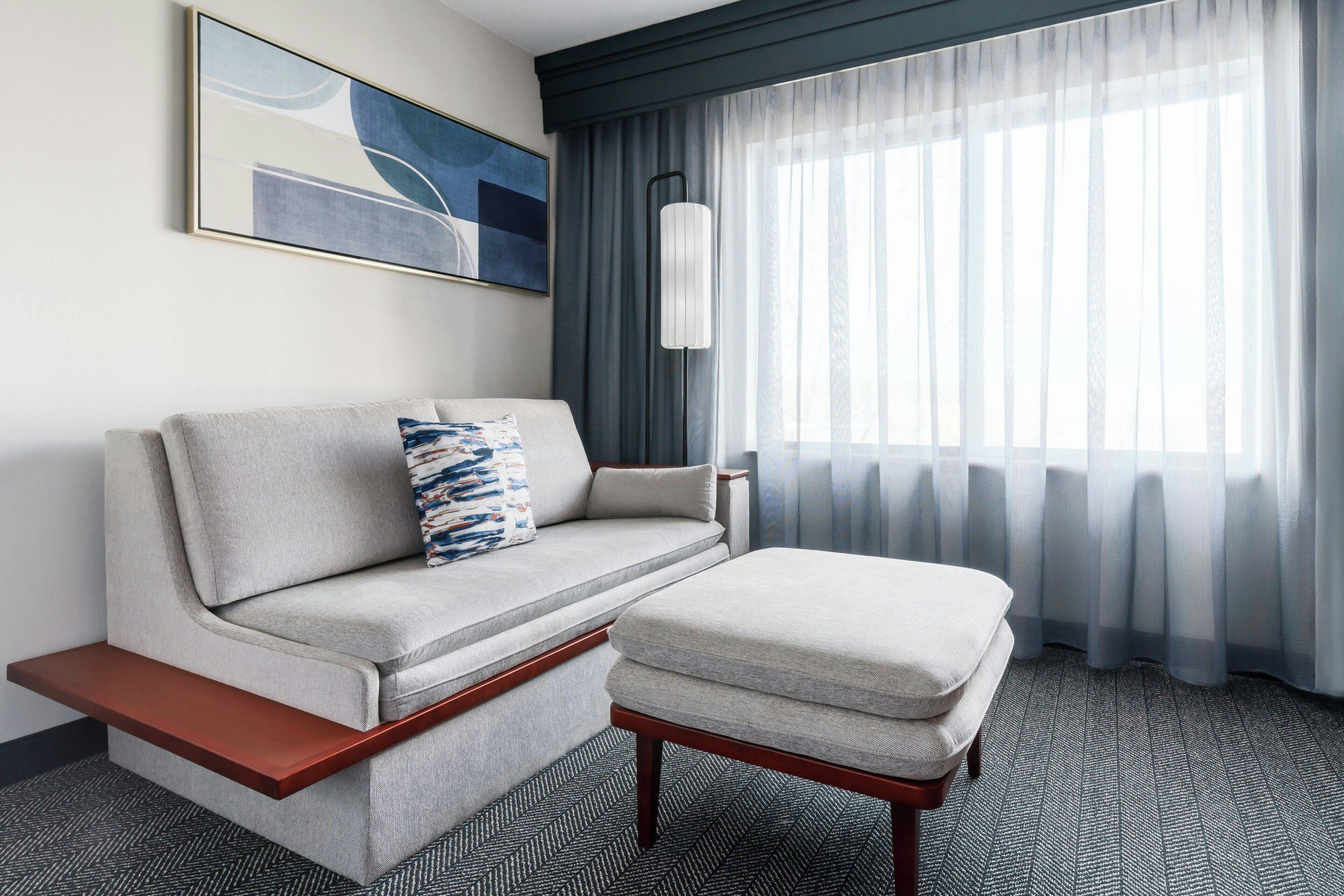 premium bedding, pillow-top beds, desk, iron/ironing board