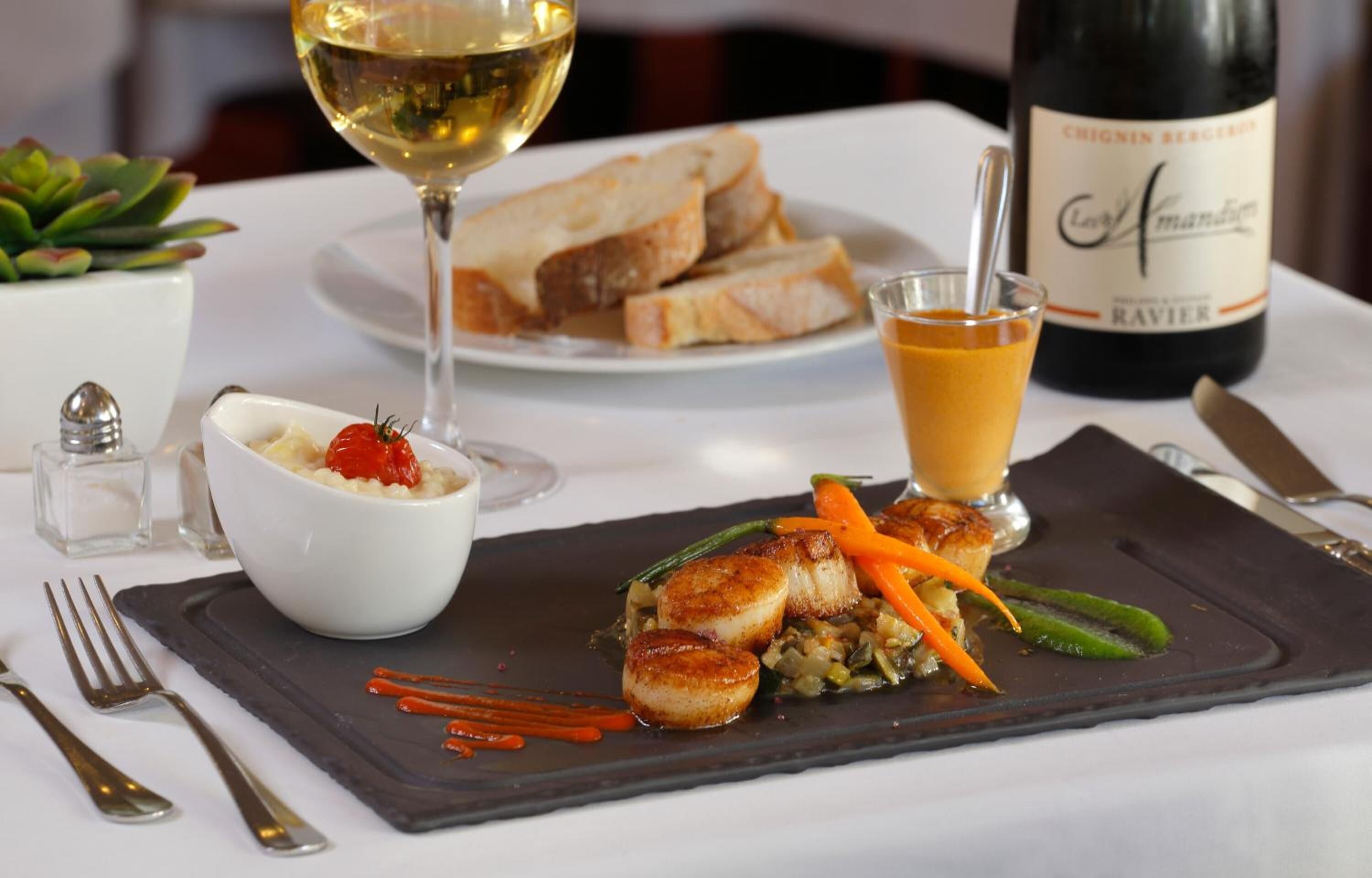 breakfast and dinner served