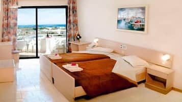 Blackout drapes, WiFi, bed sheets