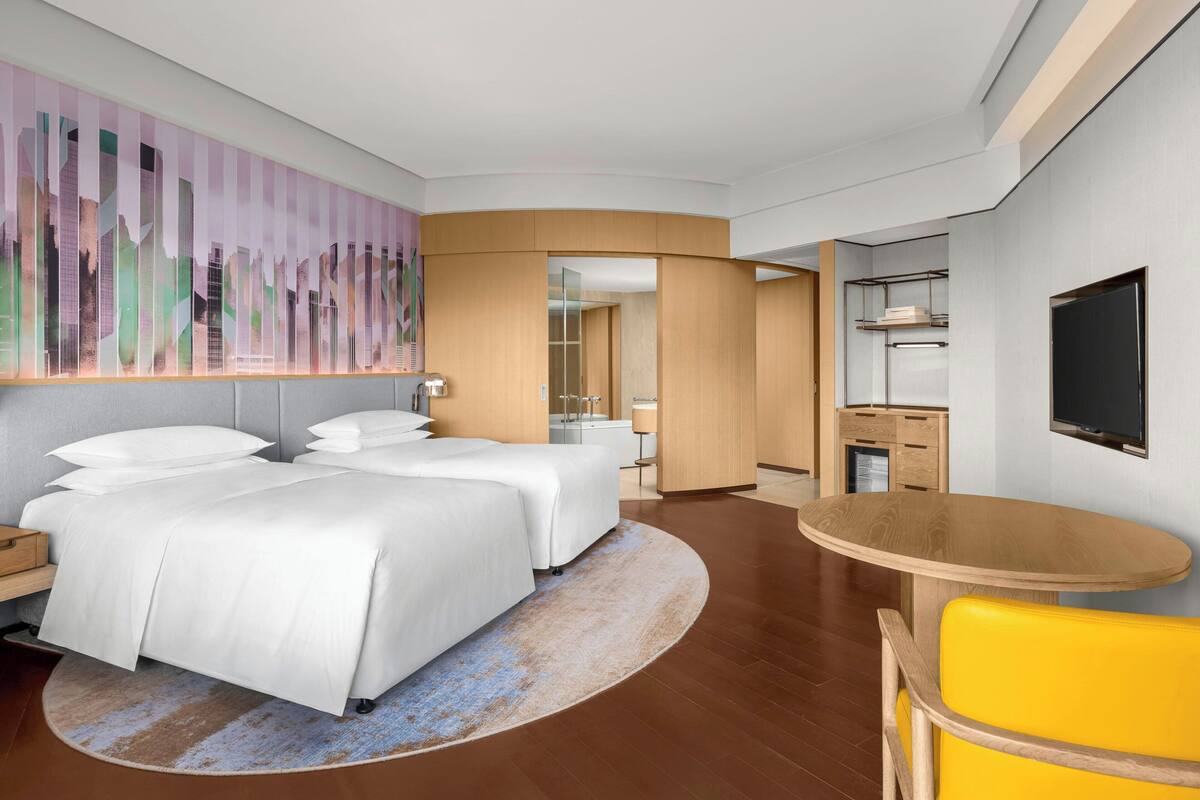 Minibar, in-room safe, desk, blackout curtains