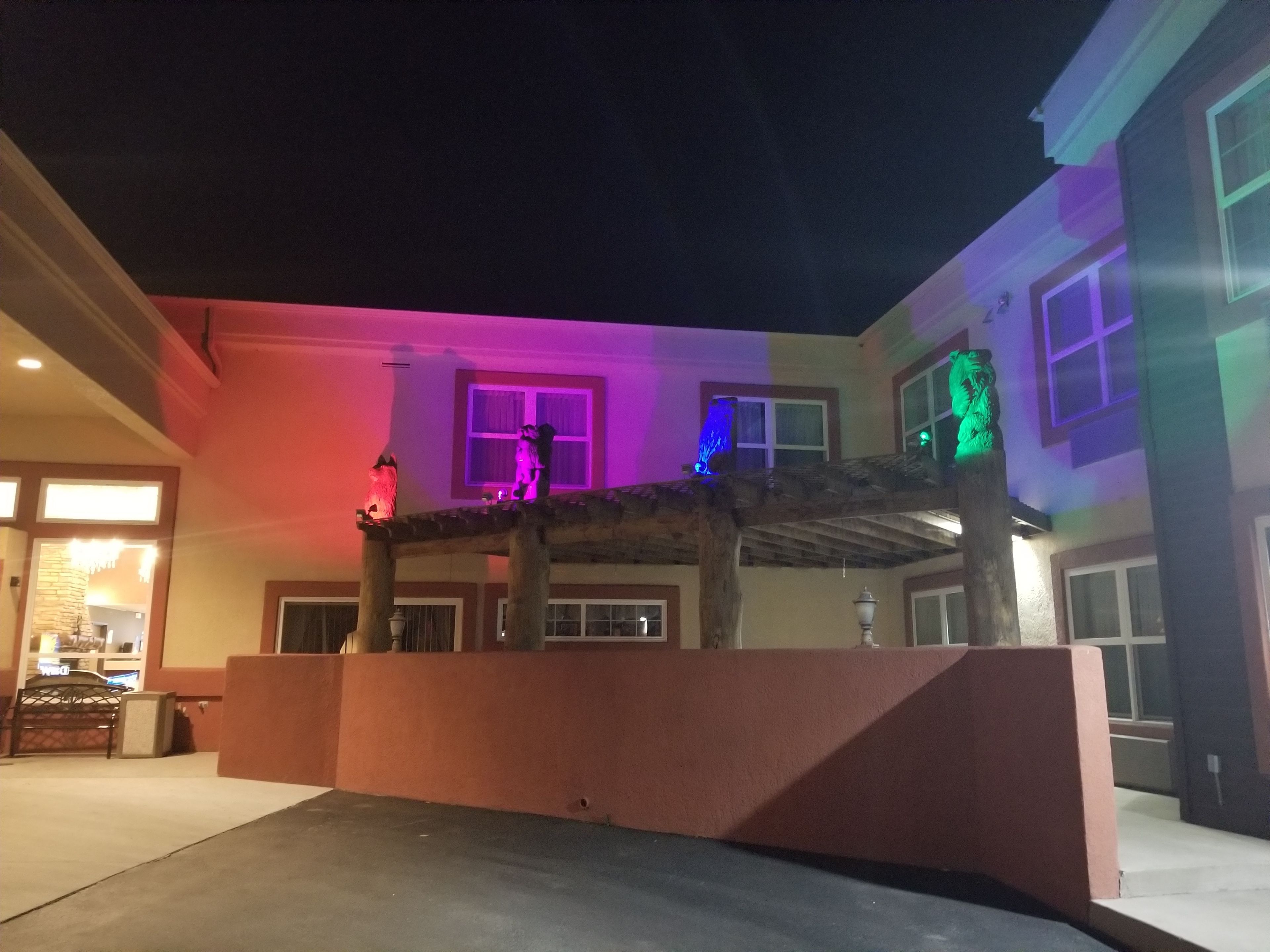 front of property – evening/night