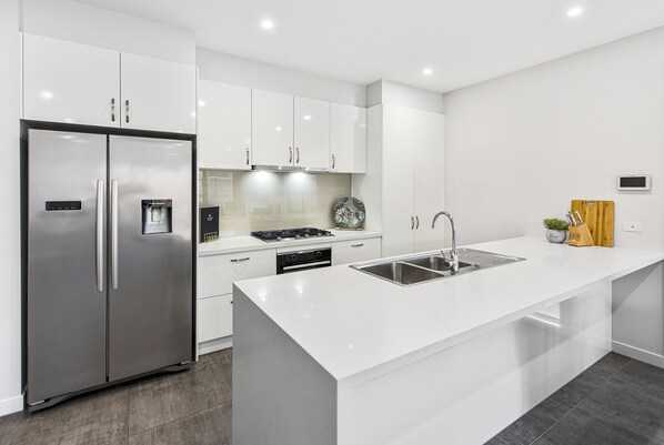 Resortwoning, 3 slaapkamers | Privékeuken | Een koelkast, een microgolfoven, een kookplaat, een waterkoker