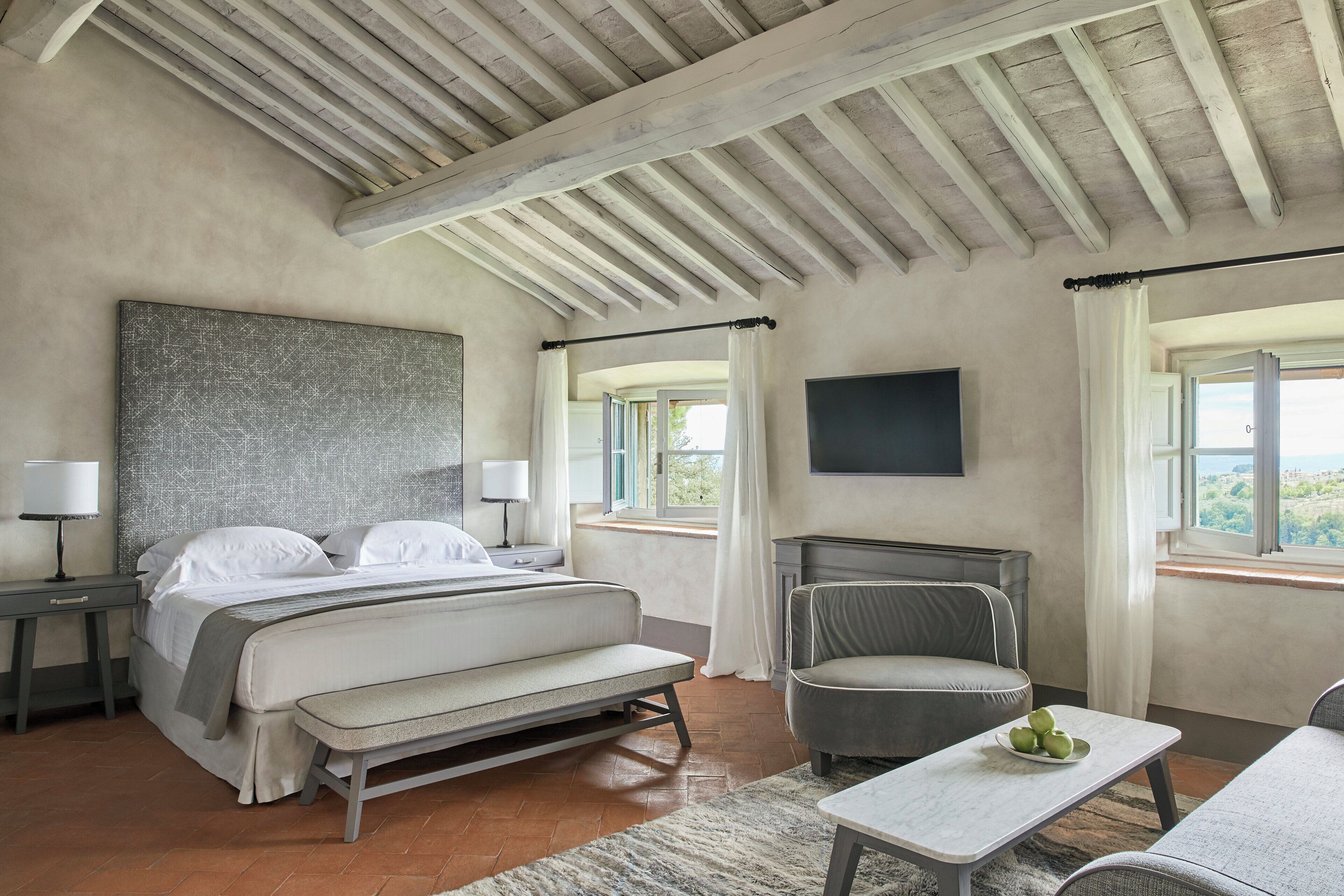 Zimmer (Tavarnelle) | Bettwäsche aus ägyptischer Baumwolle, hochwertige Bettwaren, Zimmersafe