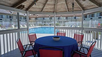Indoor pool, seasonal outdoor pool