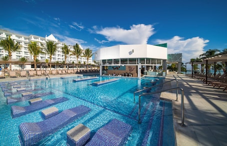 6 bars/lounges, 2 swim-up bars, 2 poolside bars