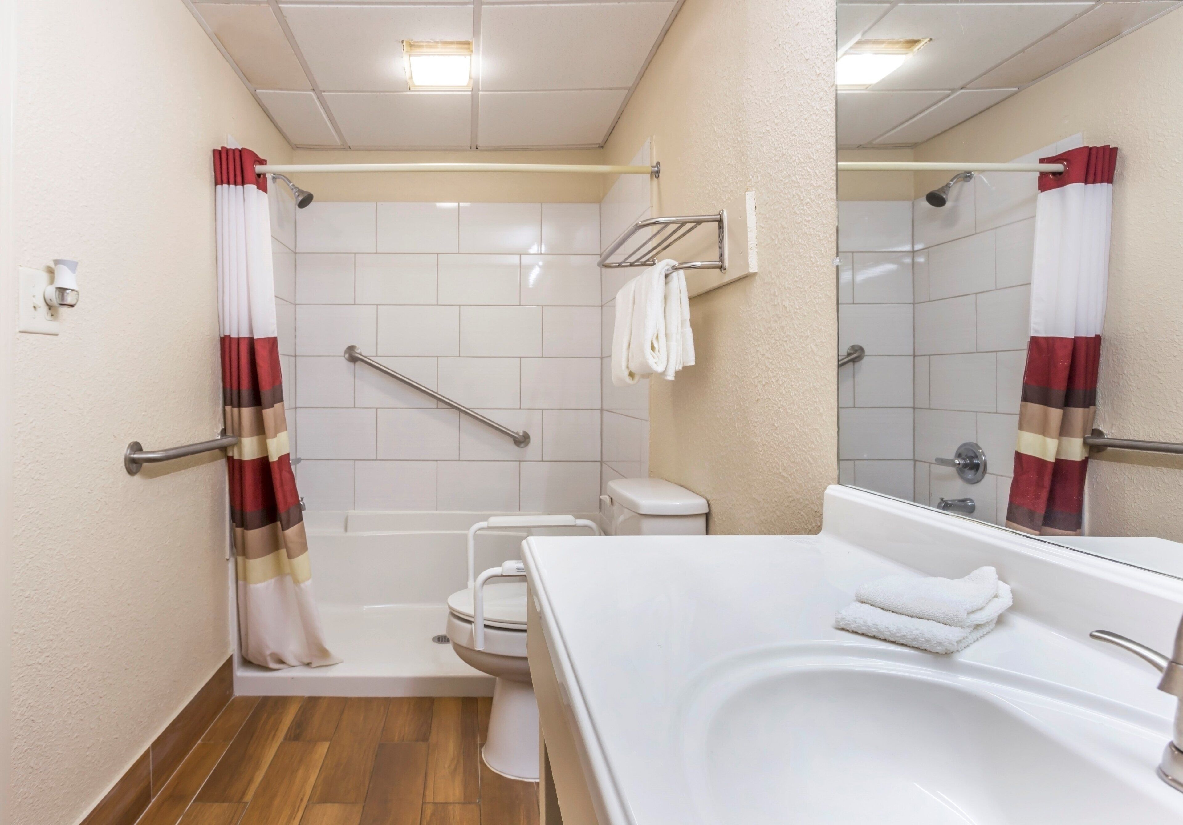 Handdoeken, zeep, shampoo, toiletpapier