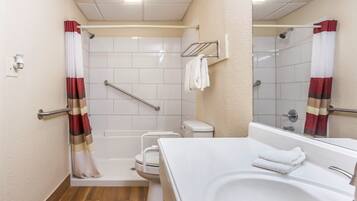 Handdoeken, zeep, shampoo, toiletpapier