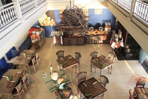 Breakfast, lunch, dinner served; ocean views