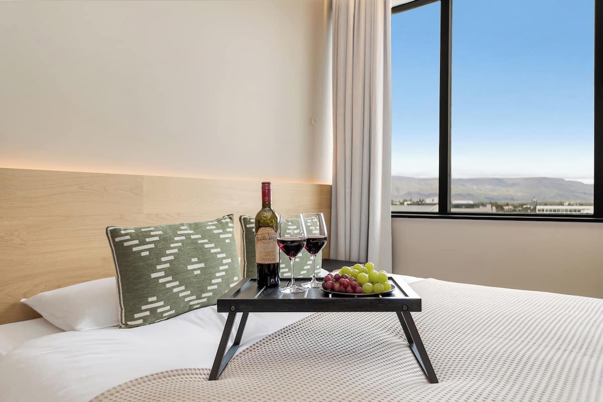 Blackout drapes, iron/ironing board (on request), WiFi (free)