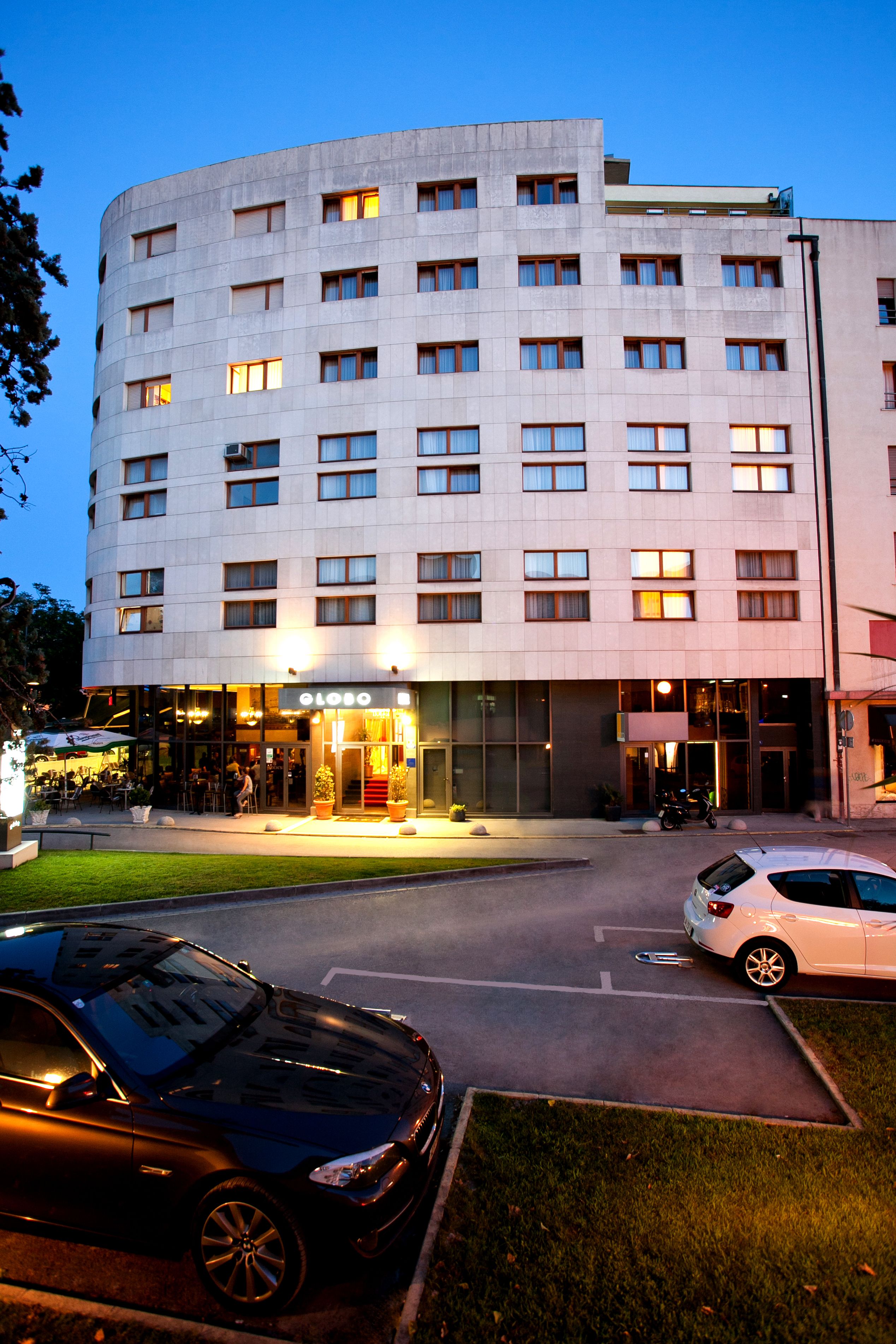 front of property – evening/night