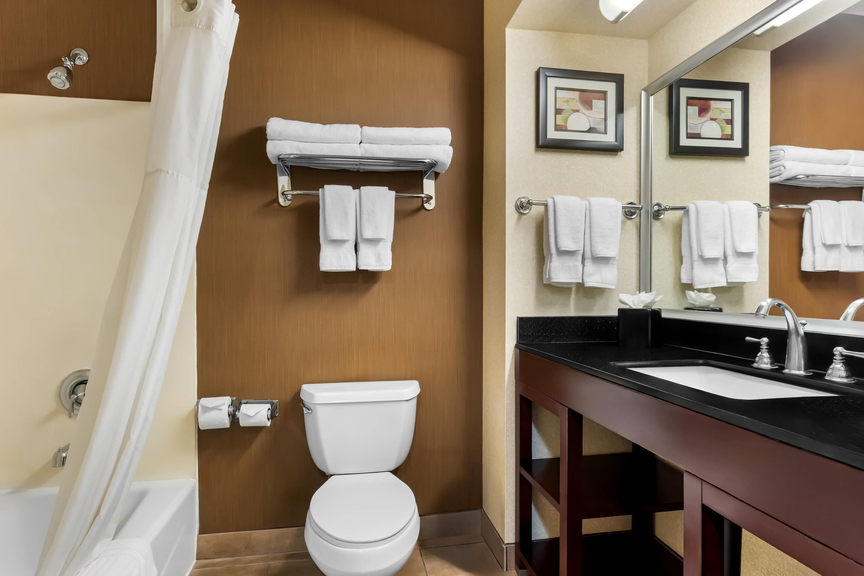 desk, blackout curtains, iron/ironing board, free cots/infant beds