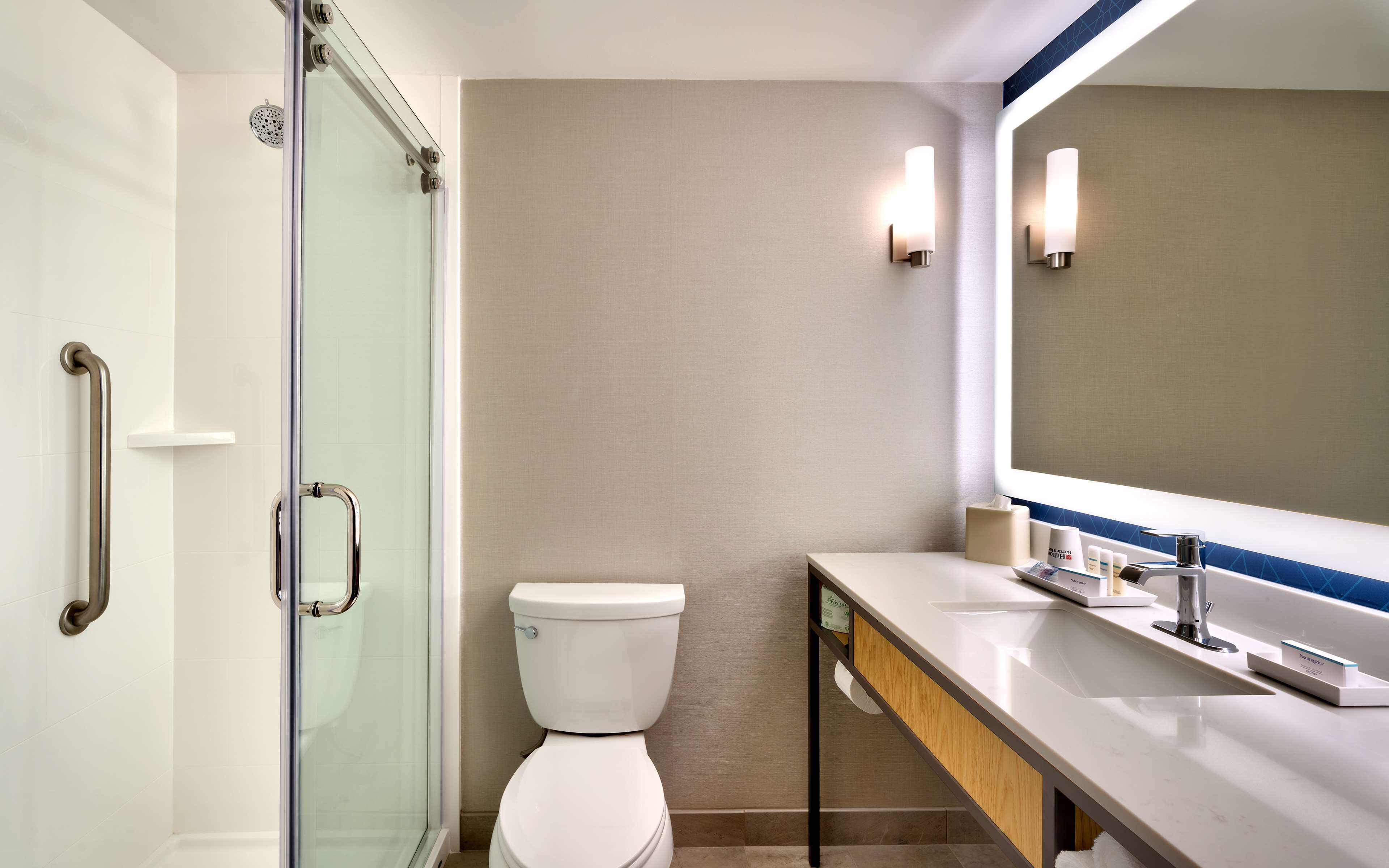 Free toiletries, hair dryer, towels
