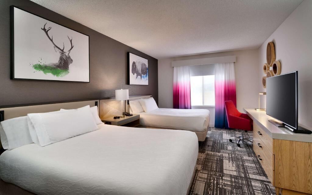 In-room safe, desk, iron/ironing board, free cribs/infant beds