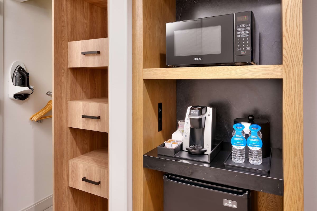 In-room safe, desk, iron/ironing board, free cribs/infant beds