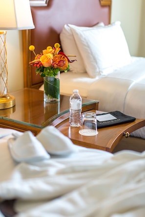 Premium bedding, pillowtop beds, minibar, in-room safe