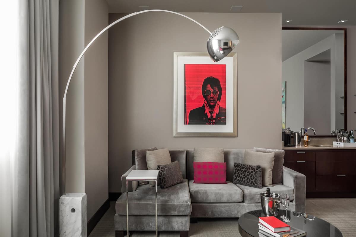 Suite, 1 King Bed (Contemporary Collection) | Living area | LED TV