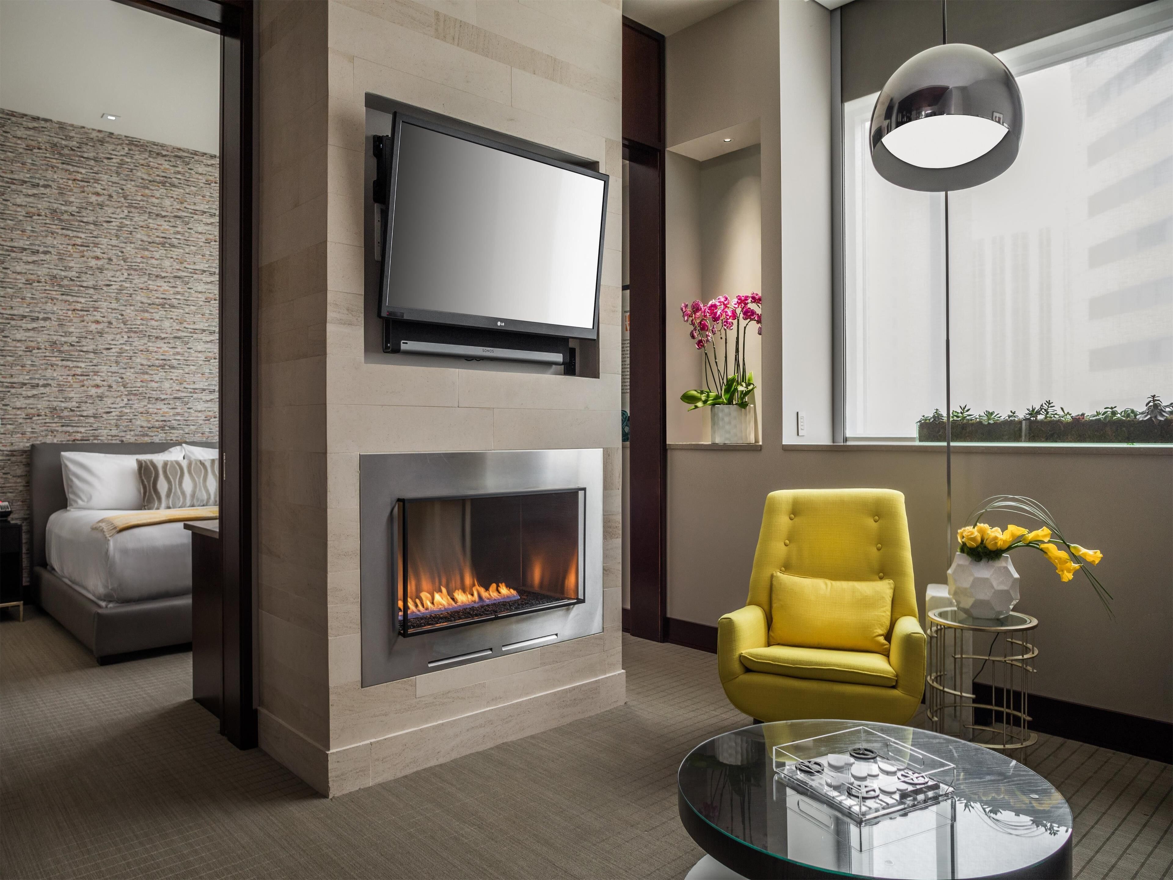 suite, 1 king bed (pop collection) | living area | led tv