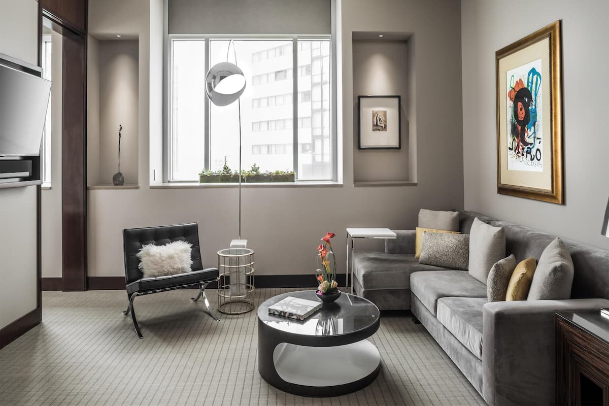 Suite, 1 King Bed (Modernism Collection) | Living area | LED TV