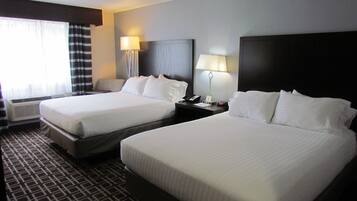 Premium bedding, down duvets, in-room safe, desk