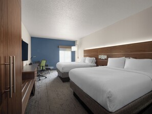 Standard Room, Multiple Beds | In-room safe, desk, laptop workspace, blackout drapes