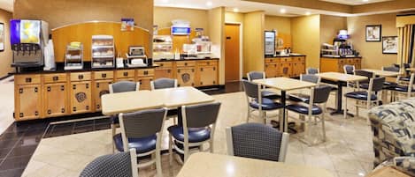 Free daily buffet breakfast