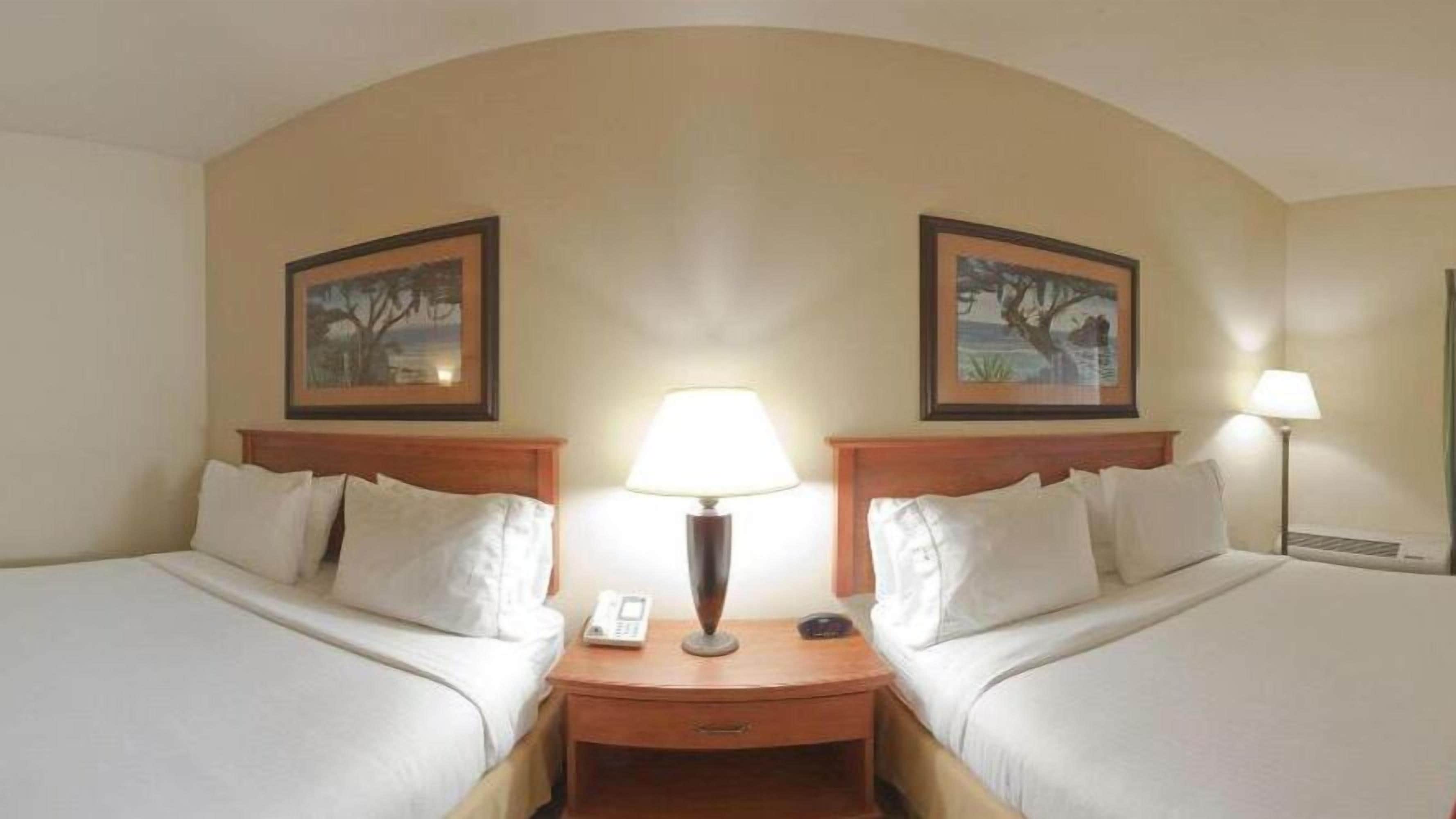 desk, laptop workspace, blackout curtains, iron/ironing board