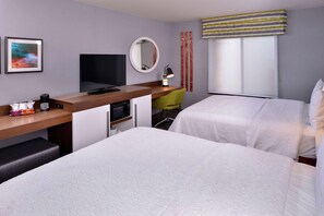 Two queen beds nonsmoking | Hypo-allergenic bedding, desk, laptop workspace, blackout drapes - Hampton Inn & Suites Carson City (Carson City)