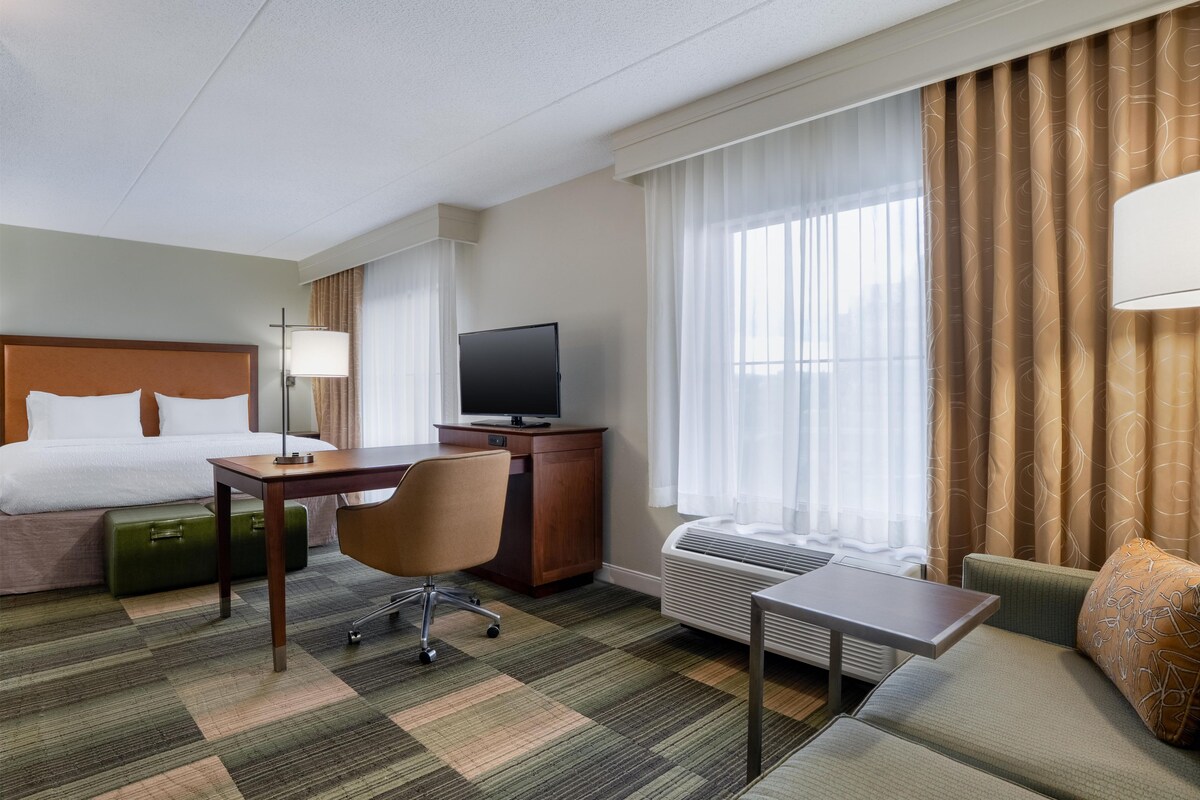 Suite studio, 1 très grand lit et 1 canapé-lit | Literie de qualité, bureau, espace de travail pour ordinateurs portables