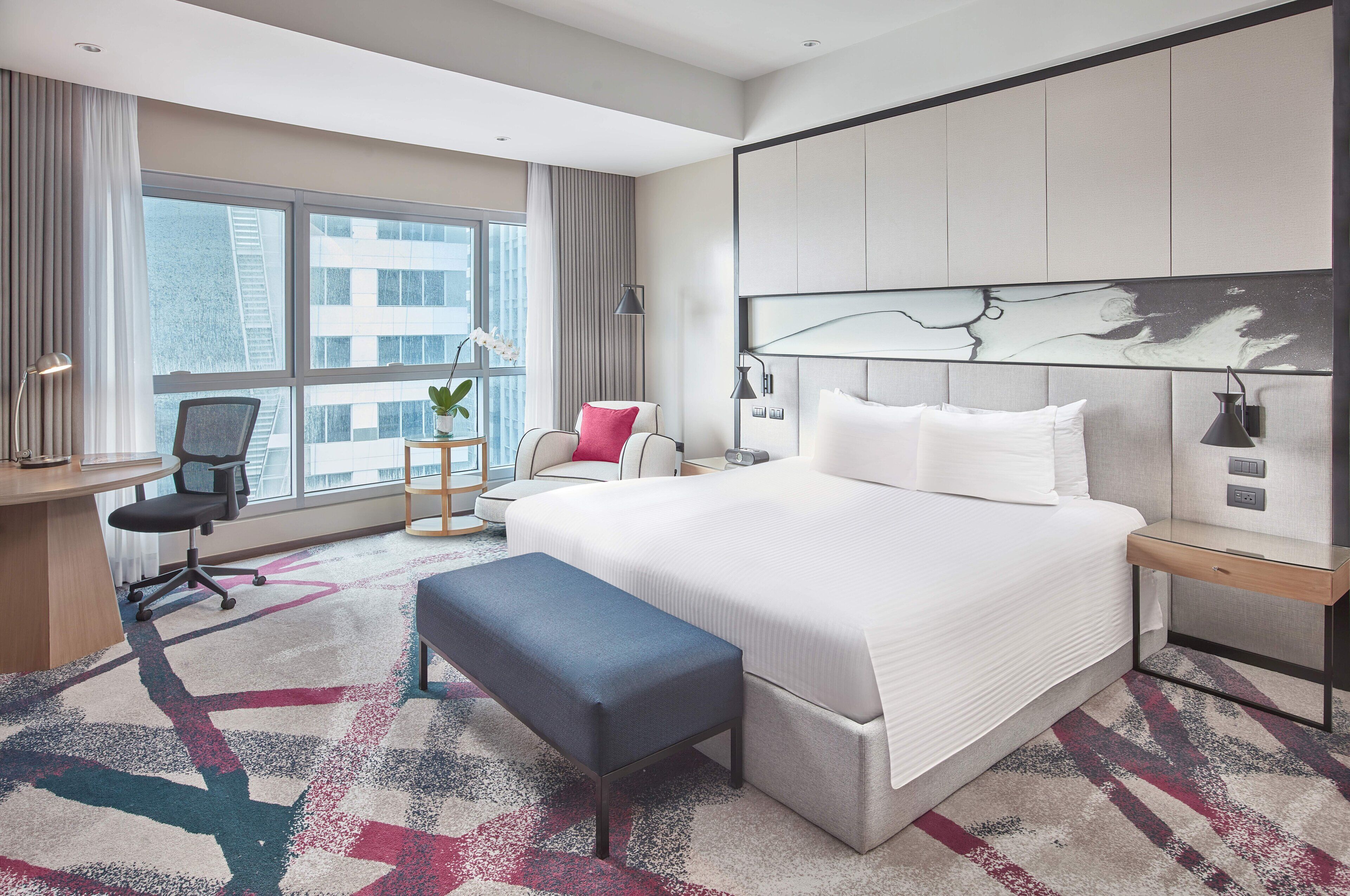 Premium bedding, pillow-top beds, minibar, in-room safe