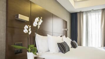 Ropa de cama hipoalergénica y minibar