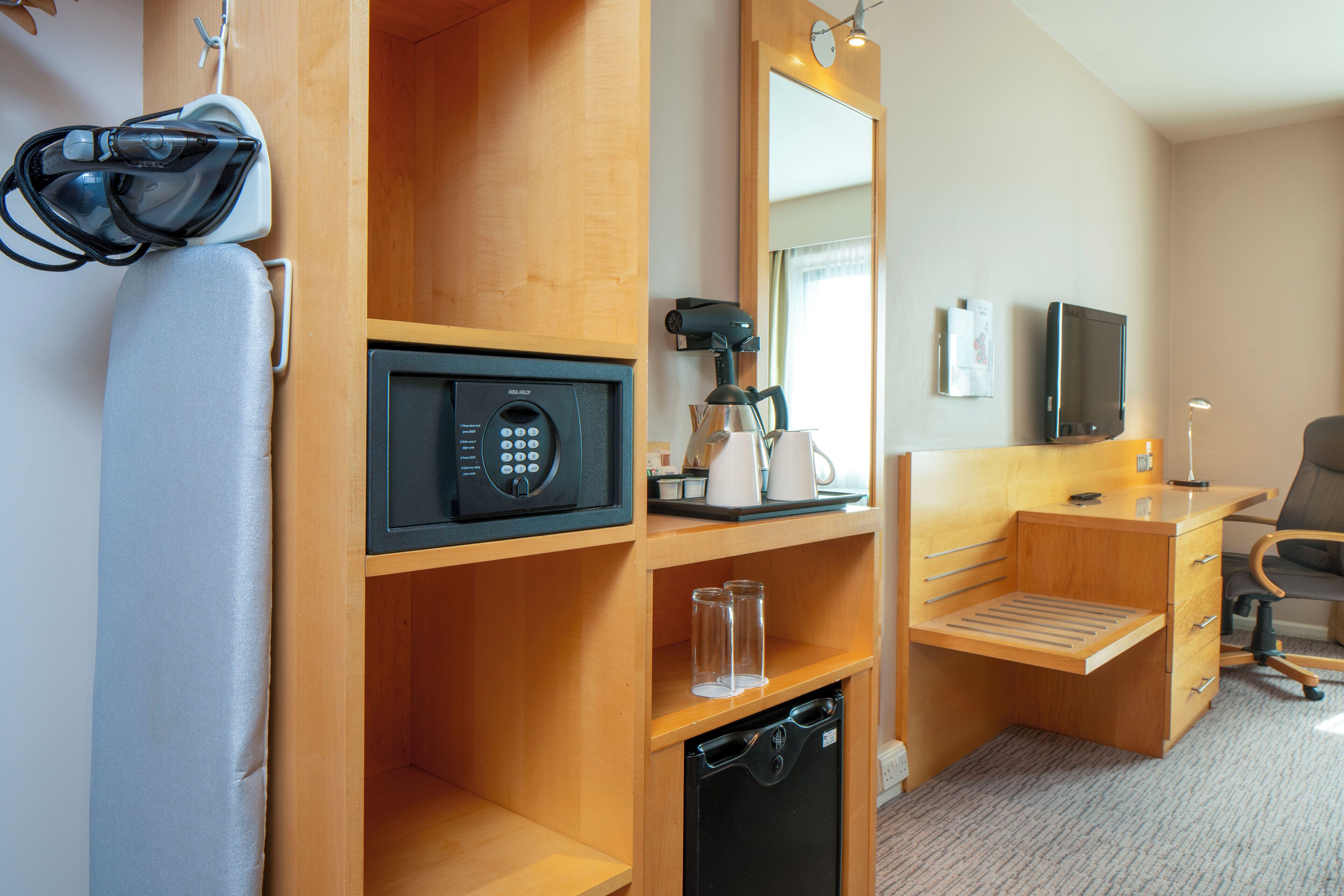 1 bedroom, hypo-allergenic bedding, in-room safe, desk