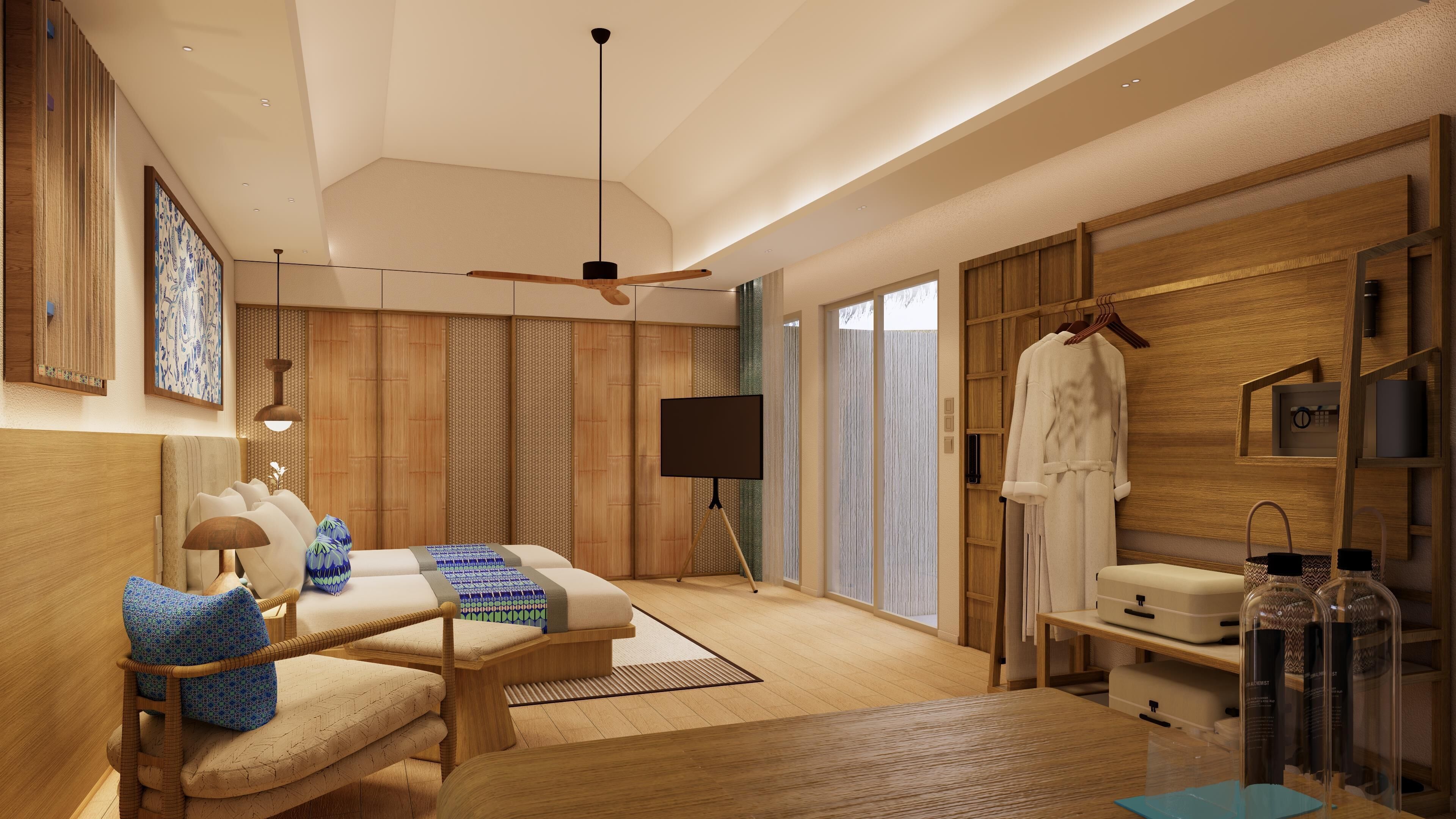 In-room safe, blackout curtains, iron/ironing board, bed sheets