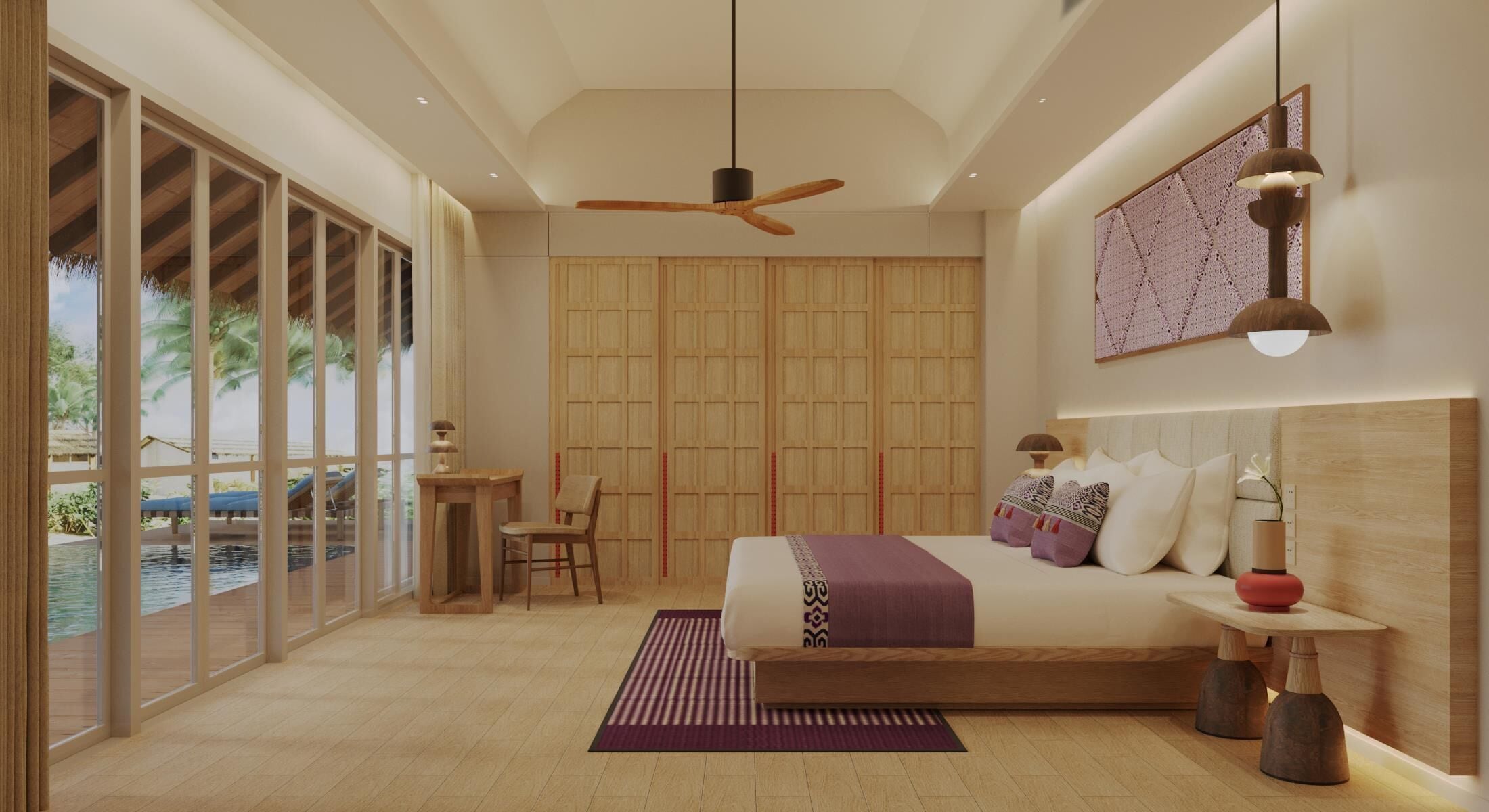 In-room safe, blackout curtains, iron/ironing board, bed sheets