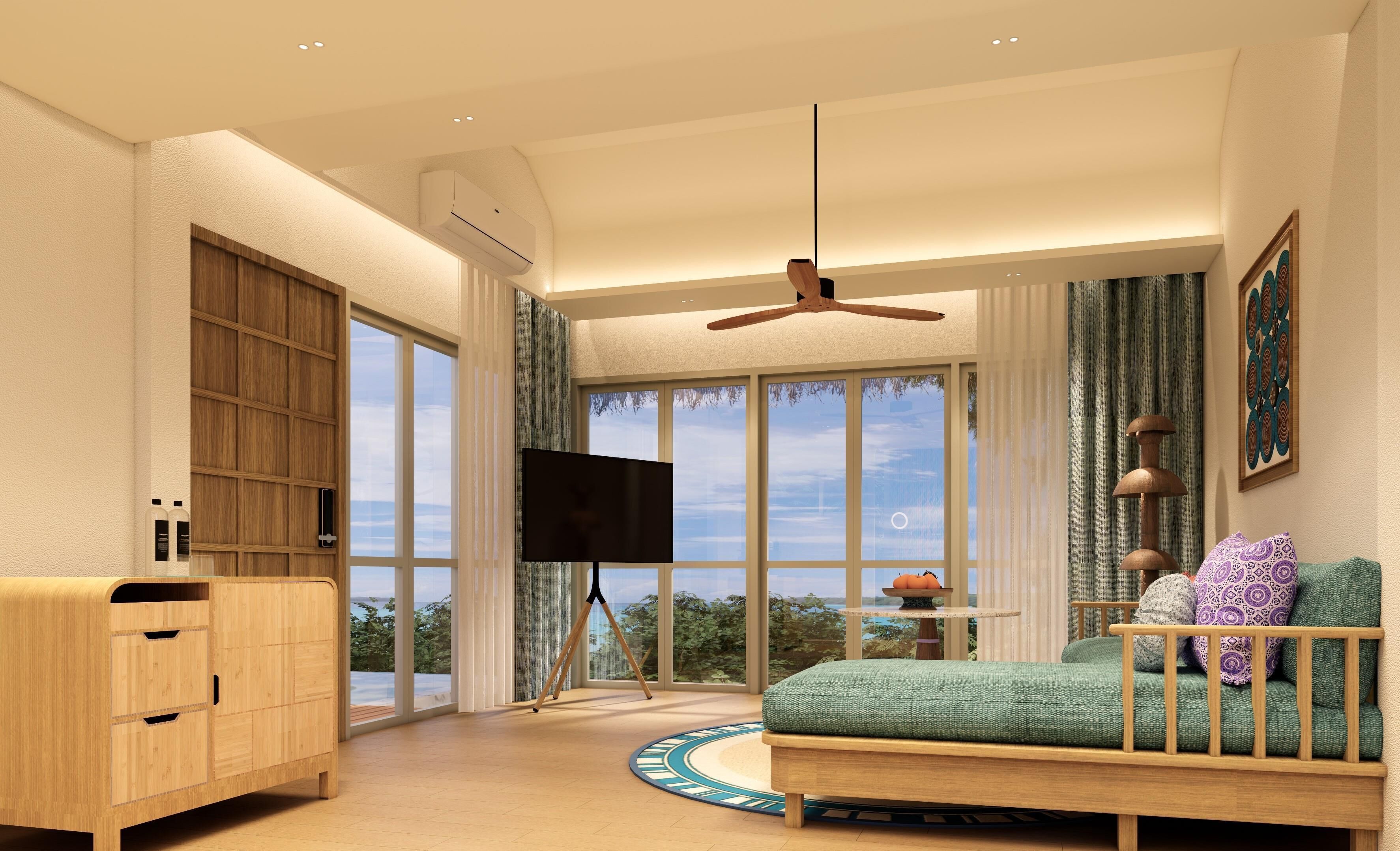 In-room safe, blackout curtains, iron/ironing board, bed sheets