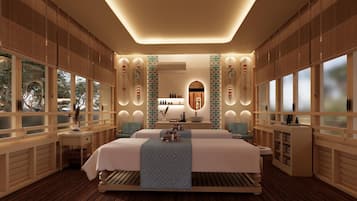 Sauna, hot tub, steam room, body treatments, aromatherapy