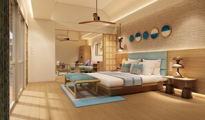Villa (Hill Top Pool) | In-room safe, desk, blackout drapes, iron/ironing board