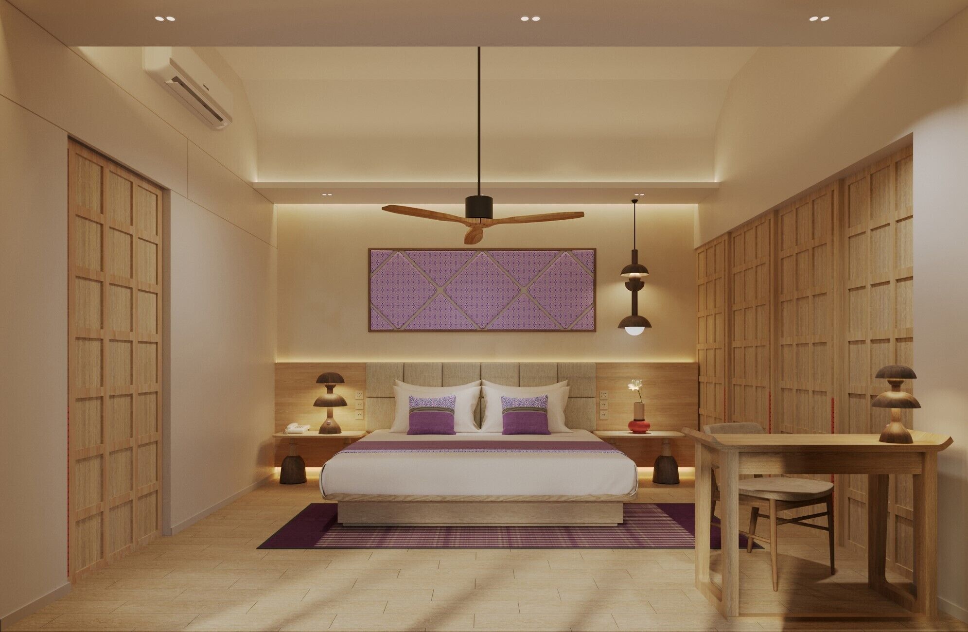 family suite (garden) | in-room safe, blackout curtains, iron/ironing board, bed sheets