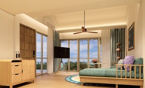 Villa (Hill Top Pool) | Een kluis op de kamer, verduisterende gordijnen