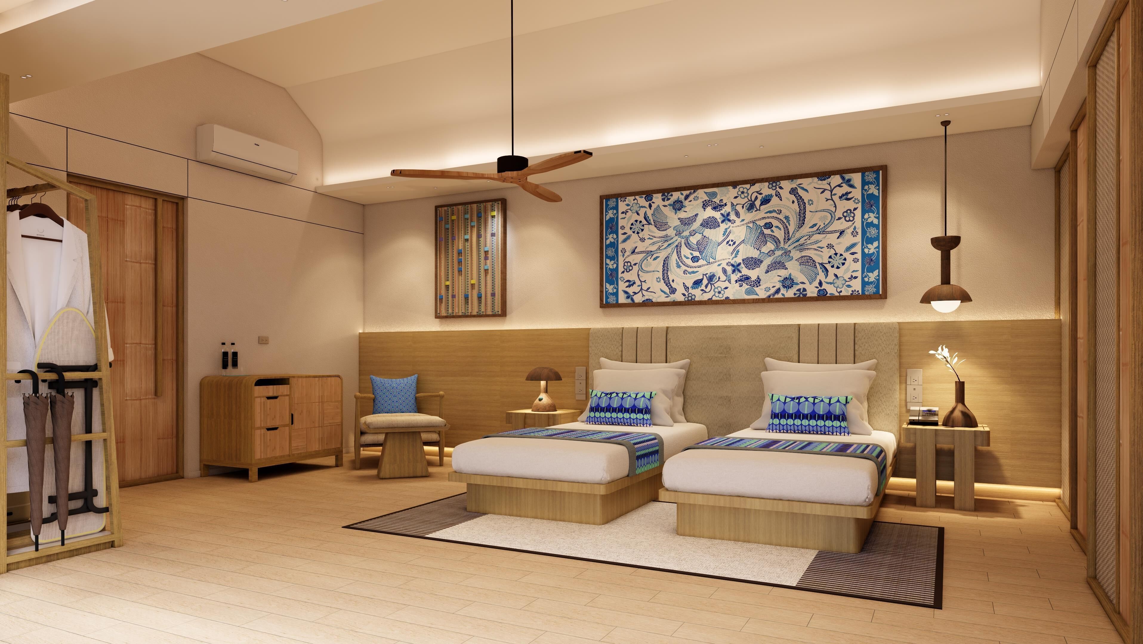 In-room safe, blackout curtains, iron/ironing board, bed sheets