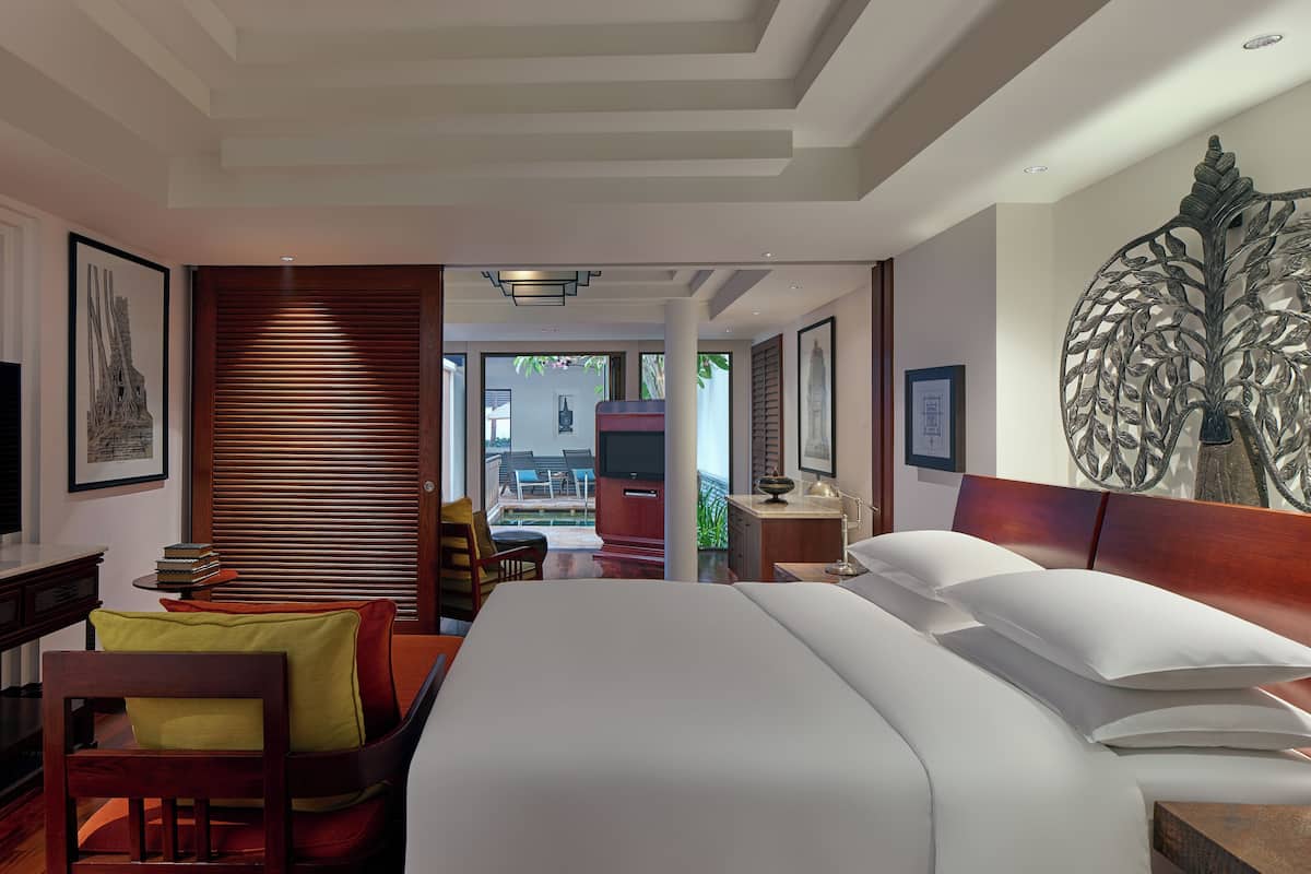 Executive suite | 1 slaapkamer, lakens van Egyptisch katoen, luxe beddengoed, donsdekens