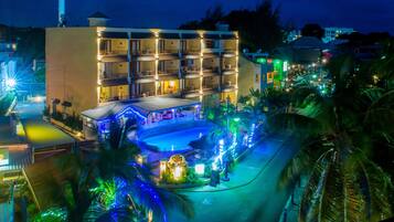 Front of property – evening/night