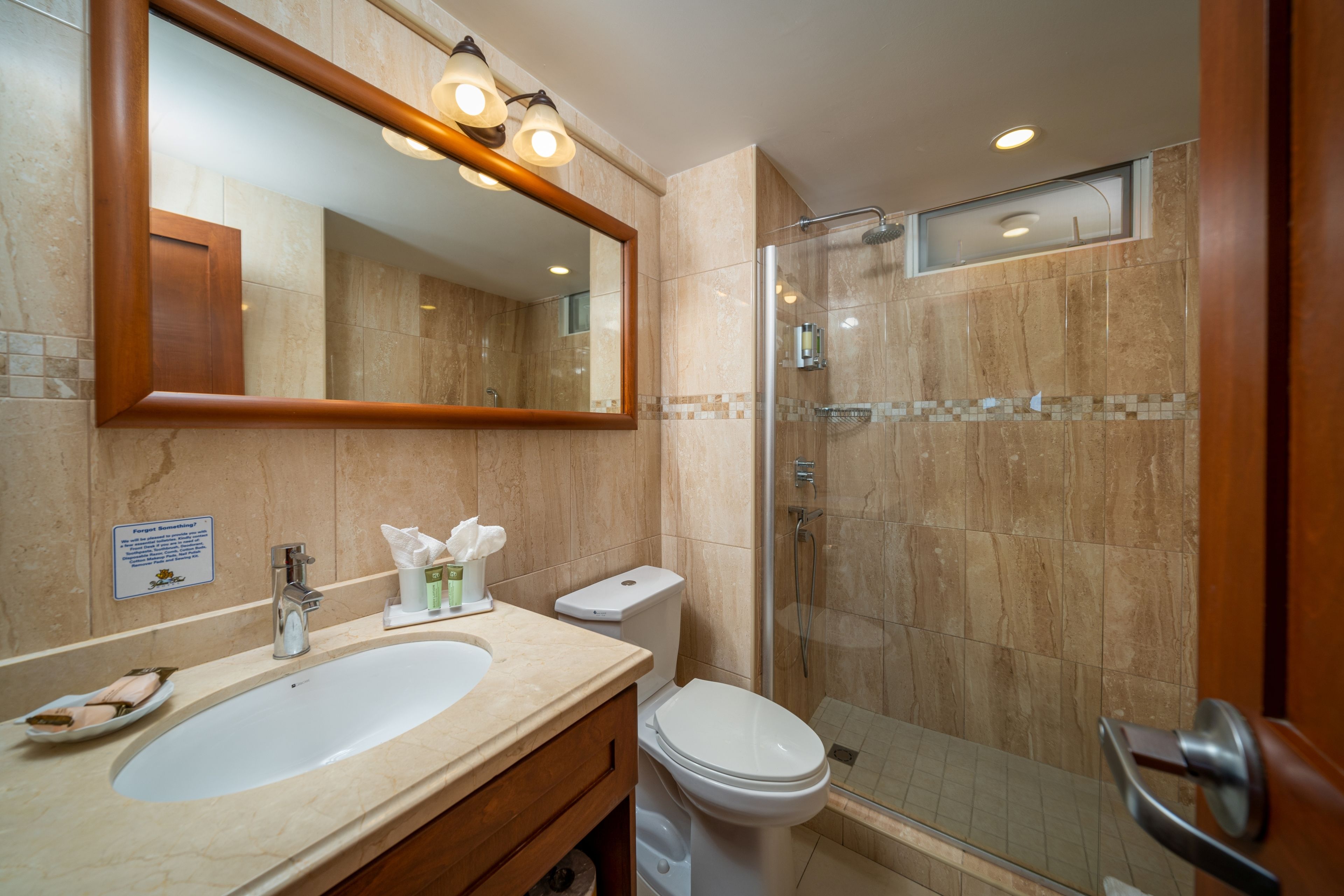 deluxe studio, 1 king bed with sofa bed, sea view | bathroom | shower, rainfall showerhead, free toiletries, hair dryer