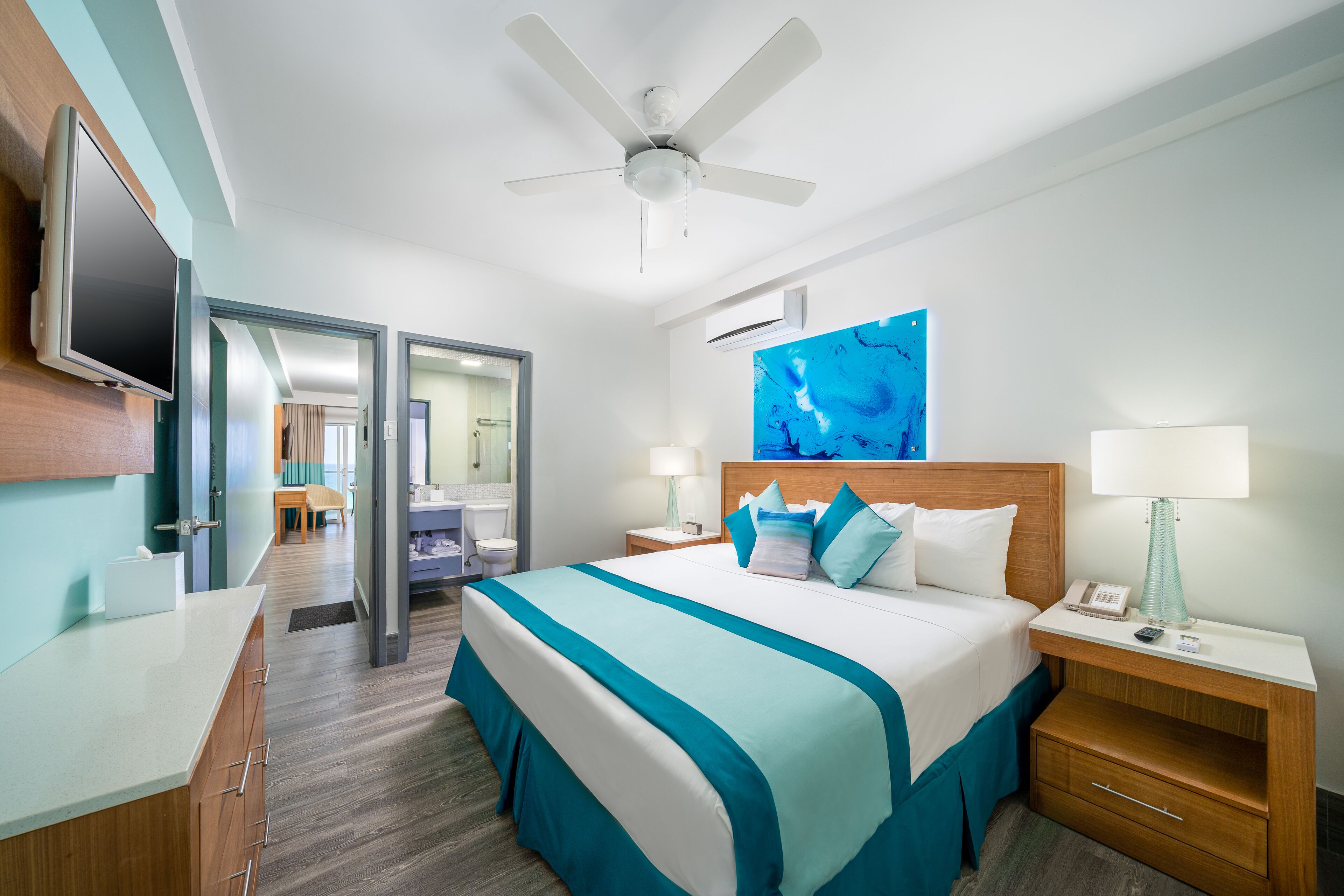 suite, 1 bedroom, ocean view, oceanfront | in-room safe, iron/ironing board, free cots/infant beds, free wifi
