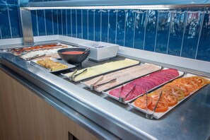 Daily buffet breakfast (EUR 12 per person)