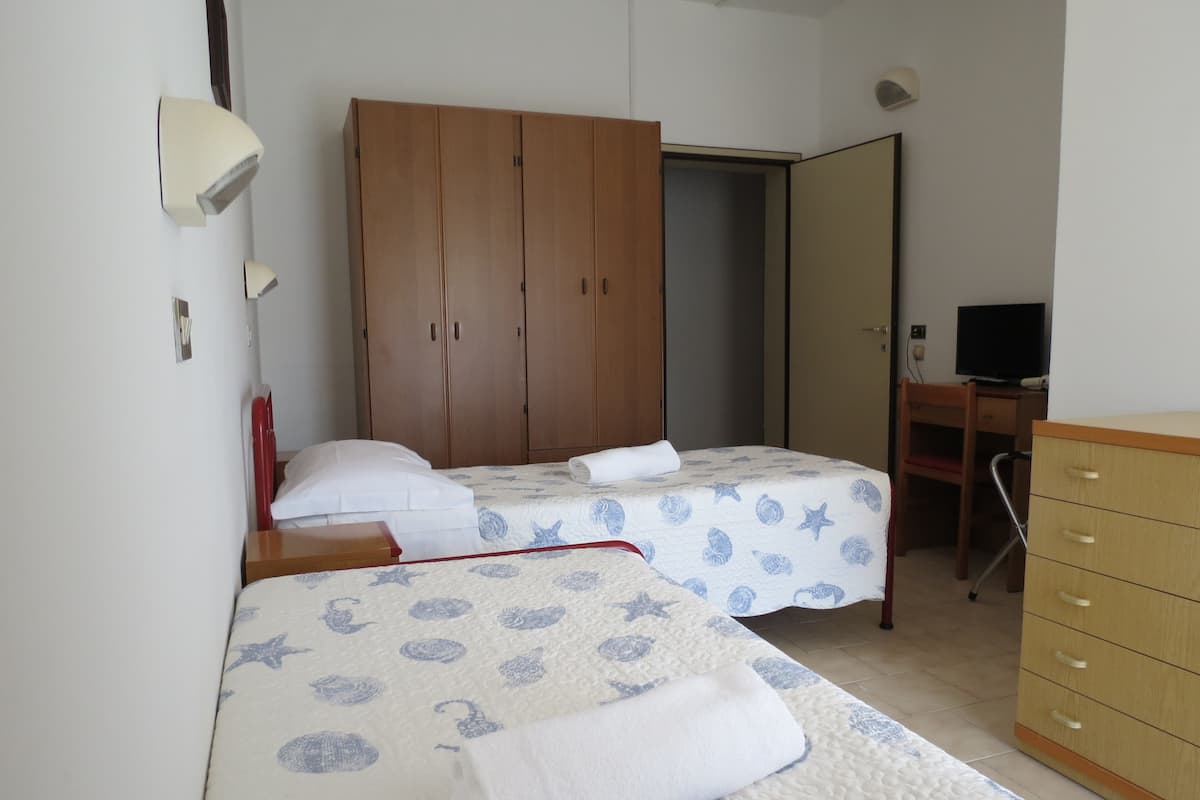 Economy kamer, 1 twee- of 2 eenpersoonsbedden | Een kluis op de kamer, een bureau, gratis wifi