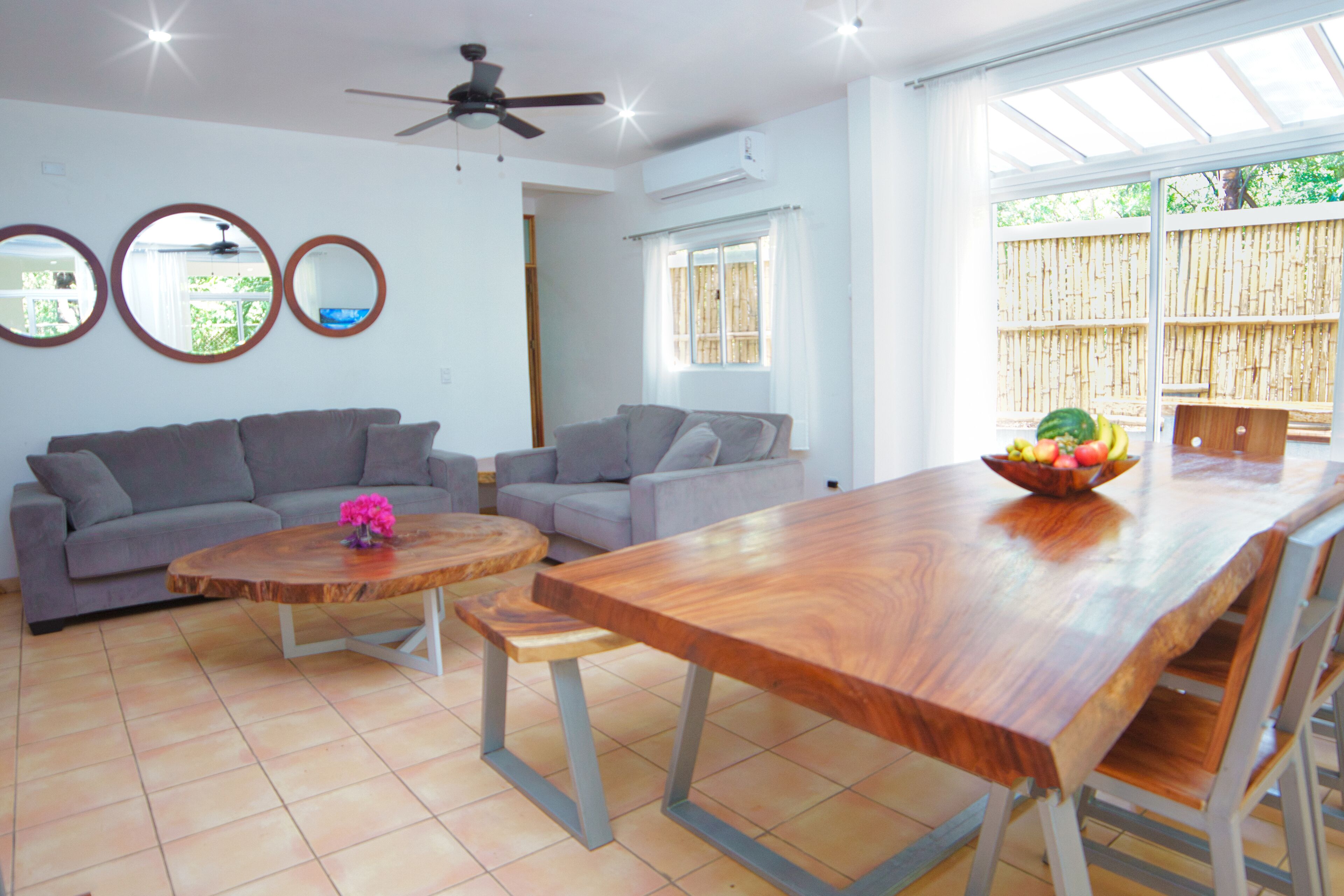 superior townhome | living area | 32-inch tv with cable channels