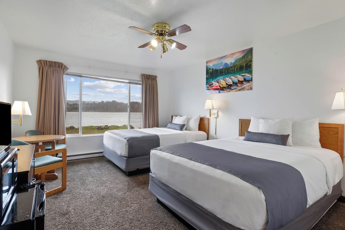 Two Queen Bay View | In-room safe, blackout drapes, iron/ironing board, free WiFi