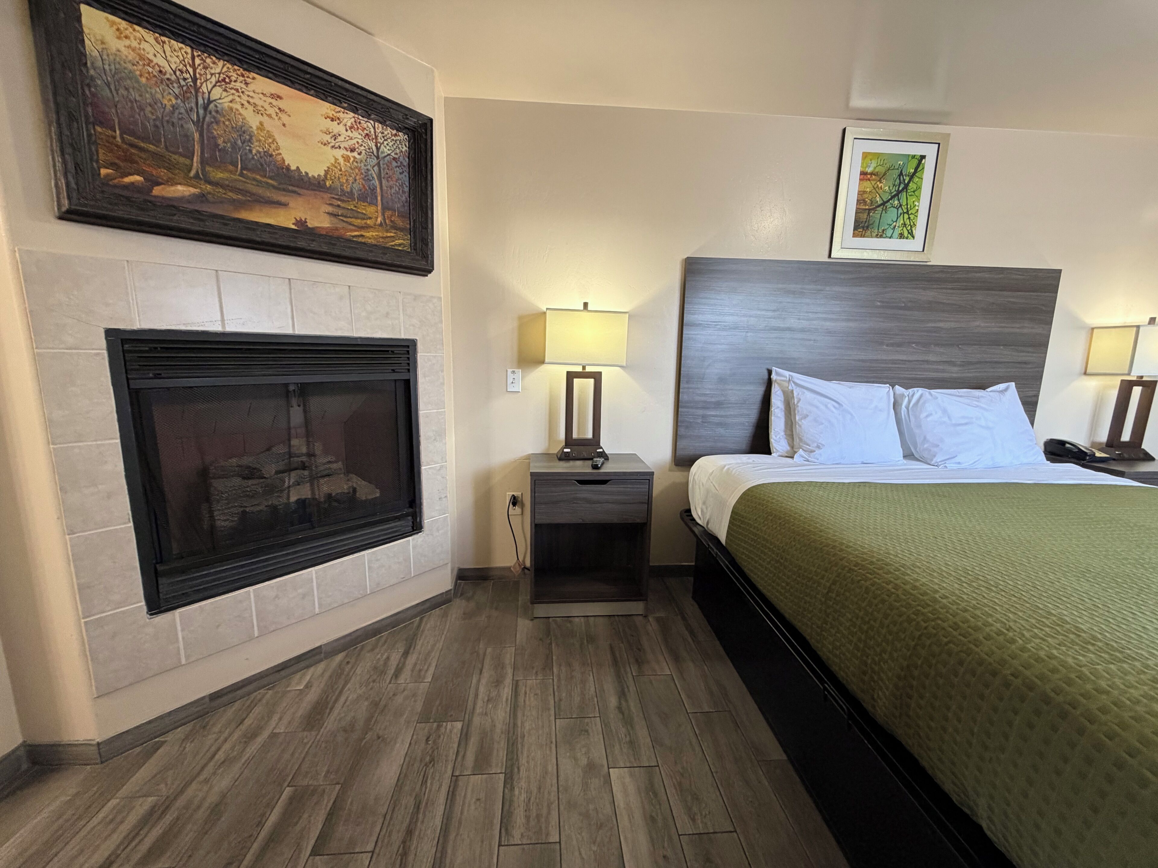 Standard Room, 1 King Bed, Jetted Tub | Iron/ironing board, free WiFi, bed sheets