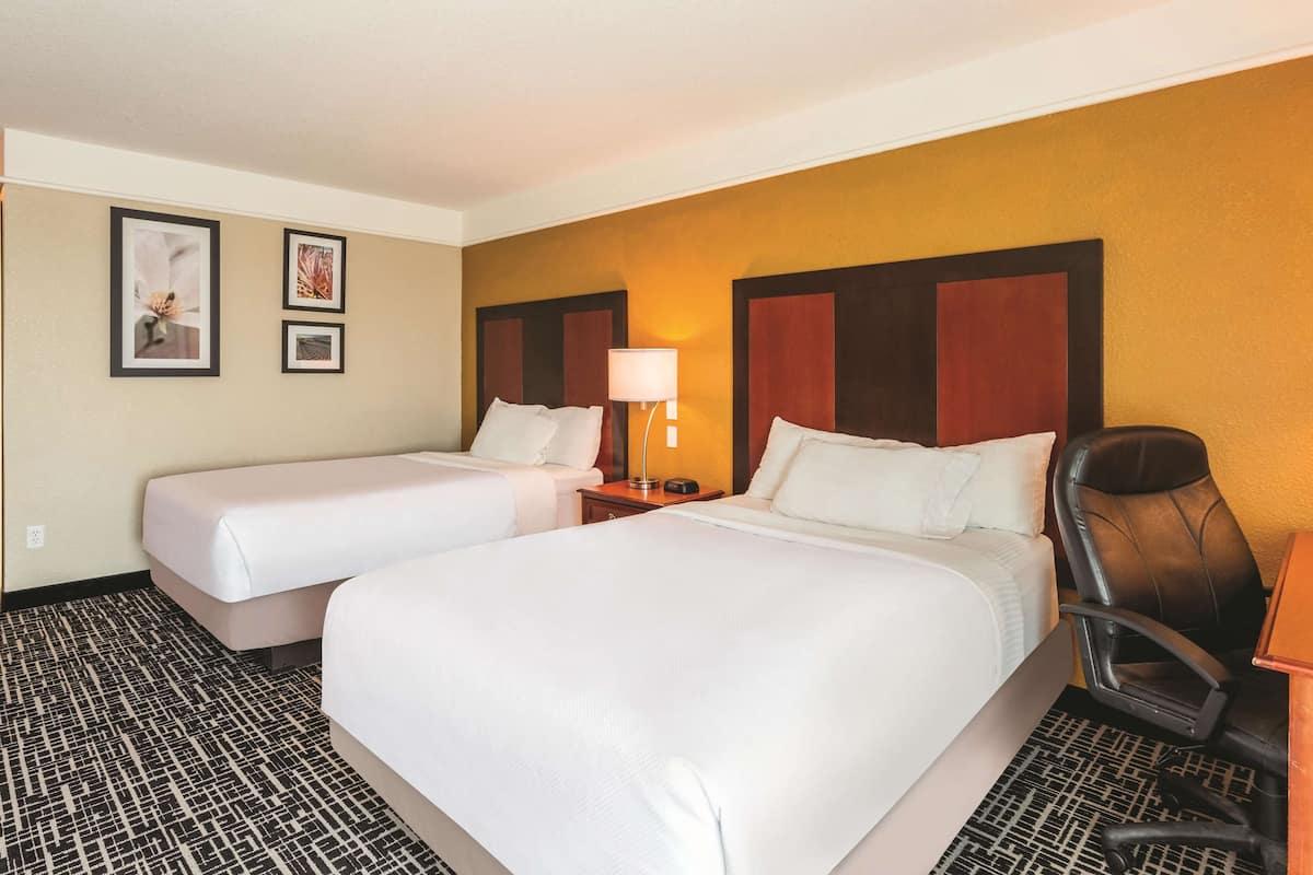Room, 2 Double Beds, Non Smoking | Premium bedding, desk, blackout drapes, iron/ironing board
