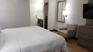 Escritorio y espacio para trabajar con un portátil